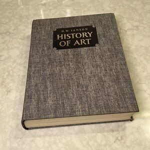 Vintage 1969 Art Coffee table book History of Art Beautiful blue cloth cover